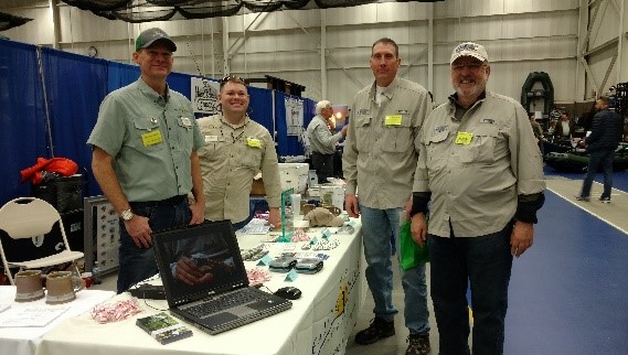 Vic Edwards and Mark Mackey of Bamboo Bend with Adam and Brian Beam