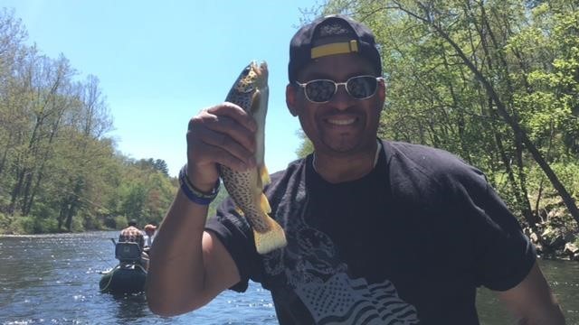 Micheal with a Farmington River Brown
